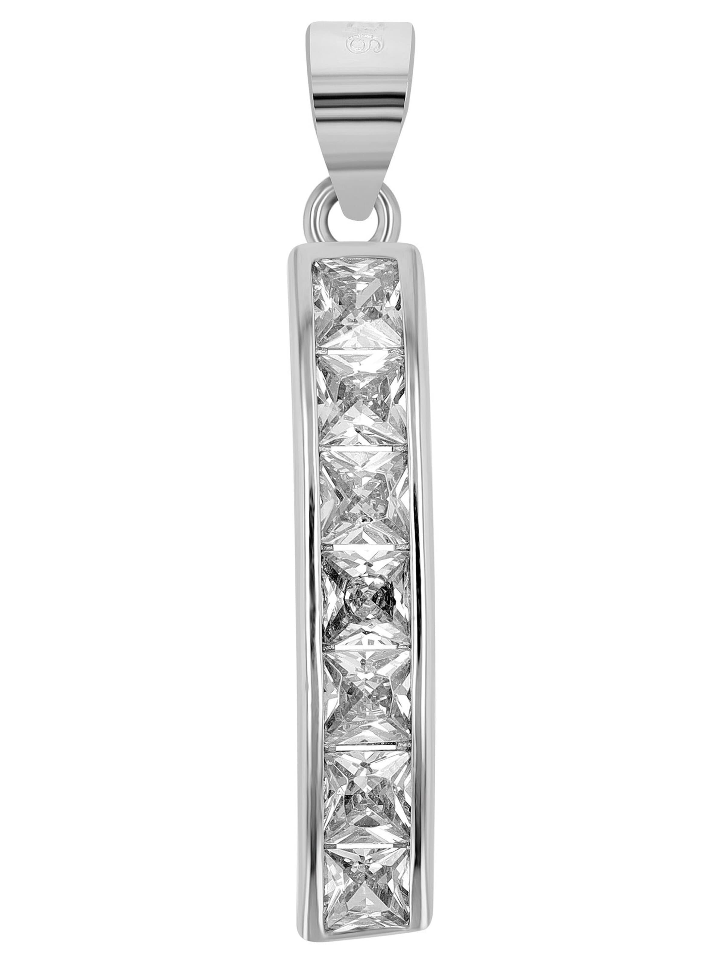 Akzent Pendant '"Jöran" aus 925 Sterlingsilber, rhodiniert, langlebig' in Silver