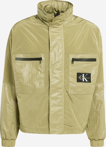 Calvin Klein Jeans - Chaqueta de entretiempo en verde: frente