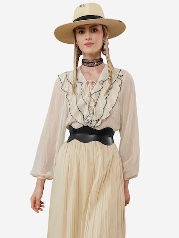 Haute Cuir - Cinturón 'Fira Corset Belt' en negro: frente