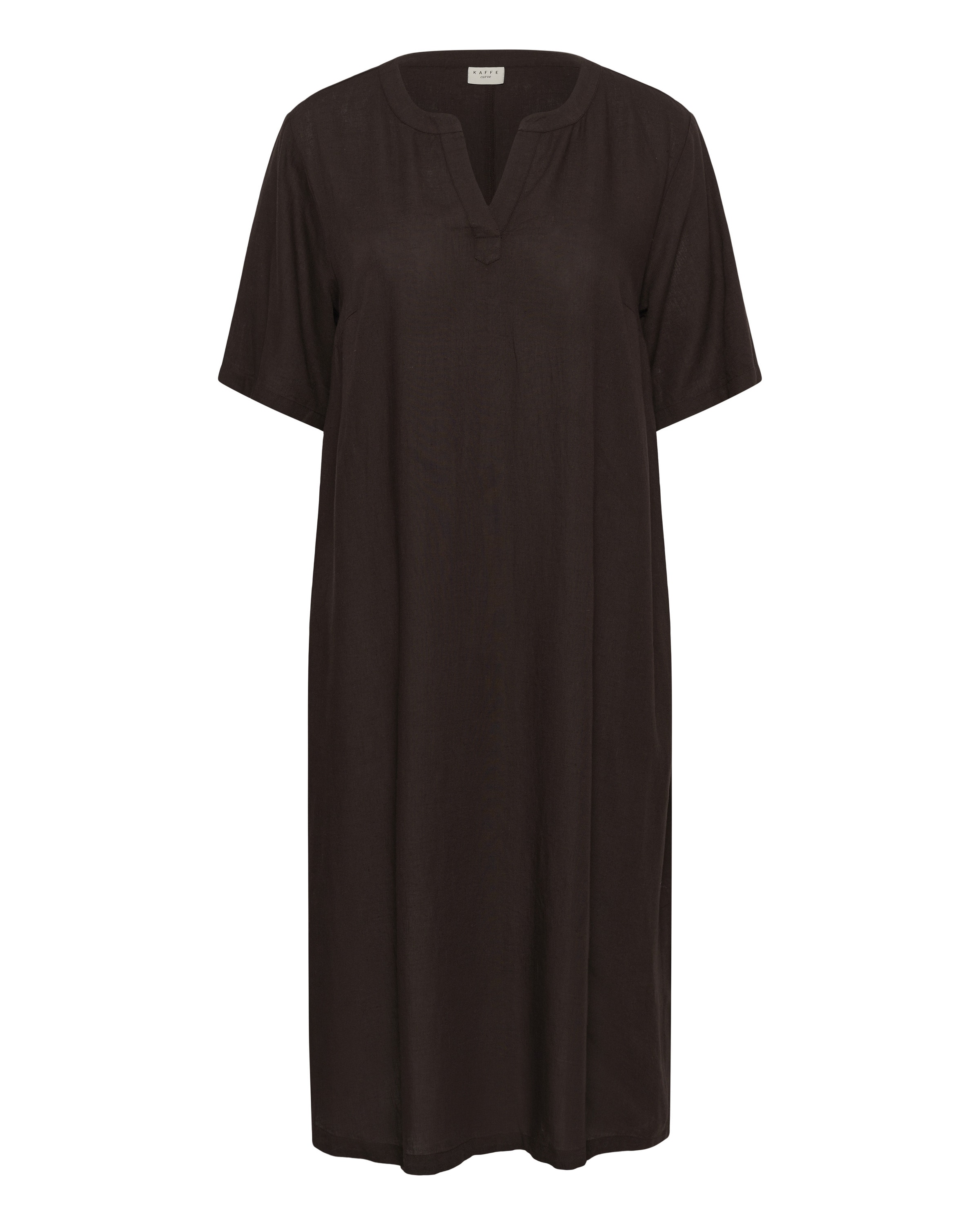 KAFFE CURVE Kleid 'KCmille' in Braun: Vorderseite