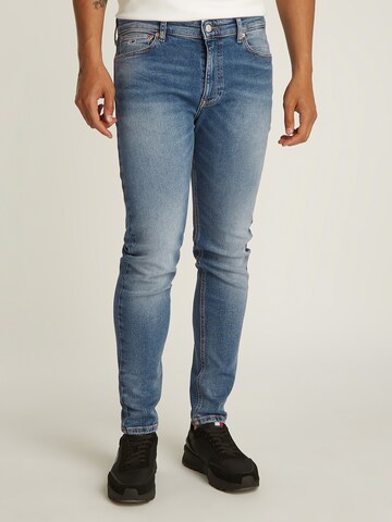 Tommy Jeans Skinny Jeans 'Simon' in Blauw: voorkant