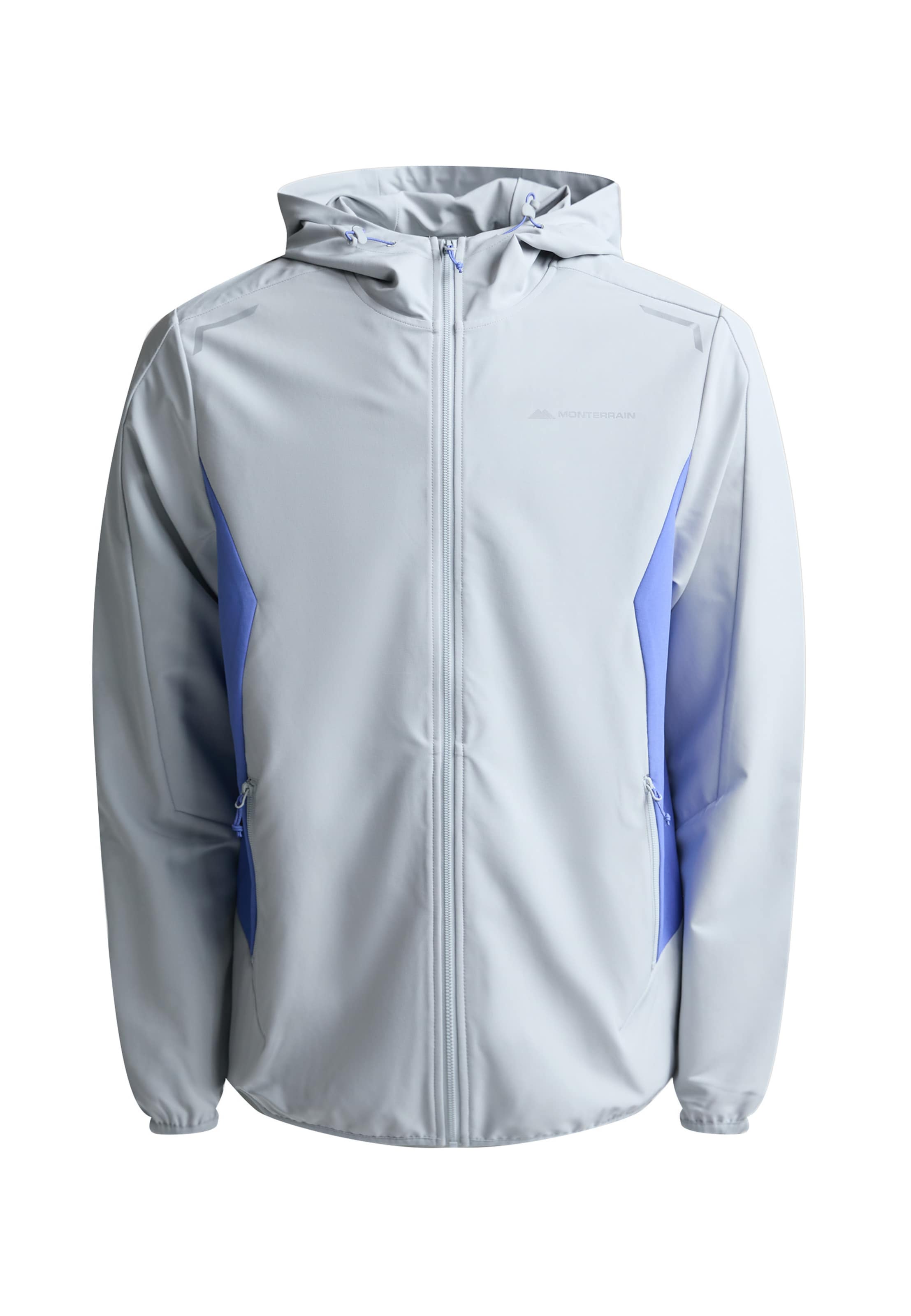 MONTERRAIN Training Jacket 'Lyder' in Grey: front