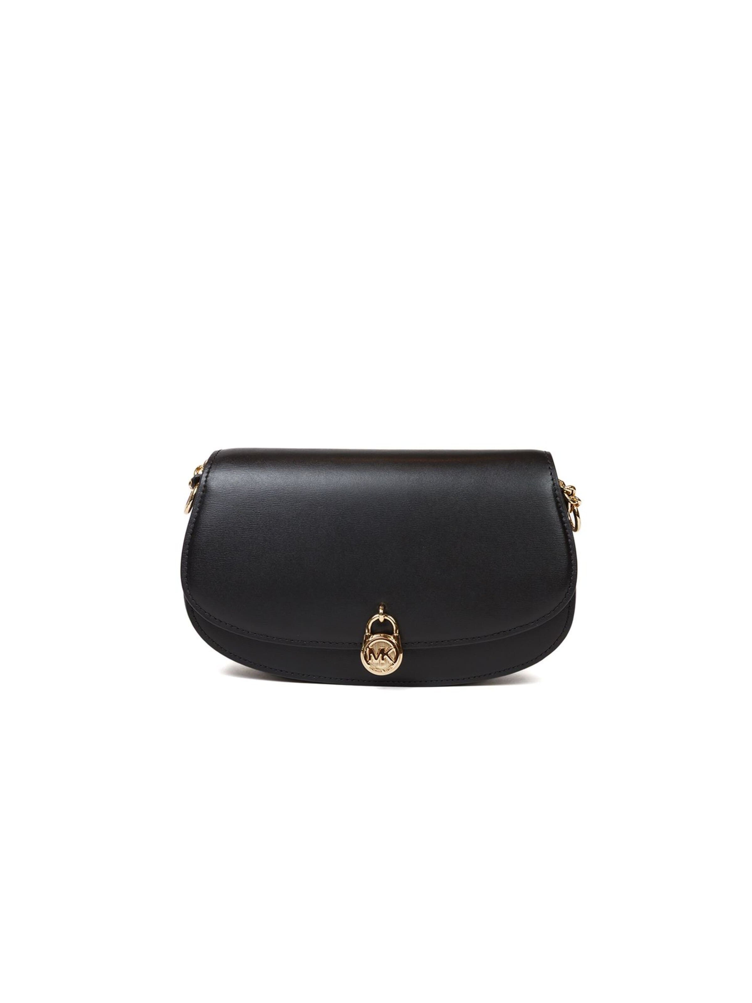 Borsa a mano 'Mila Medium East-West Sling Messenger' di Michael Kors in nero: frontale