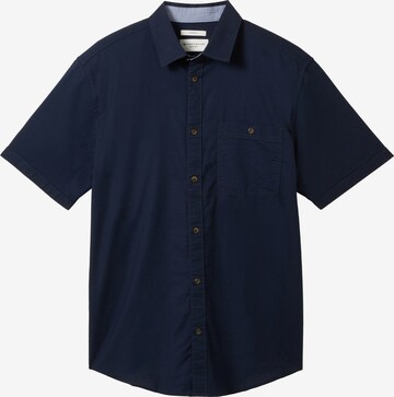 TOM TAILOR - Regular Fit Camisa em azul: frente