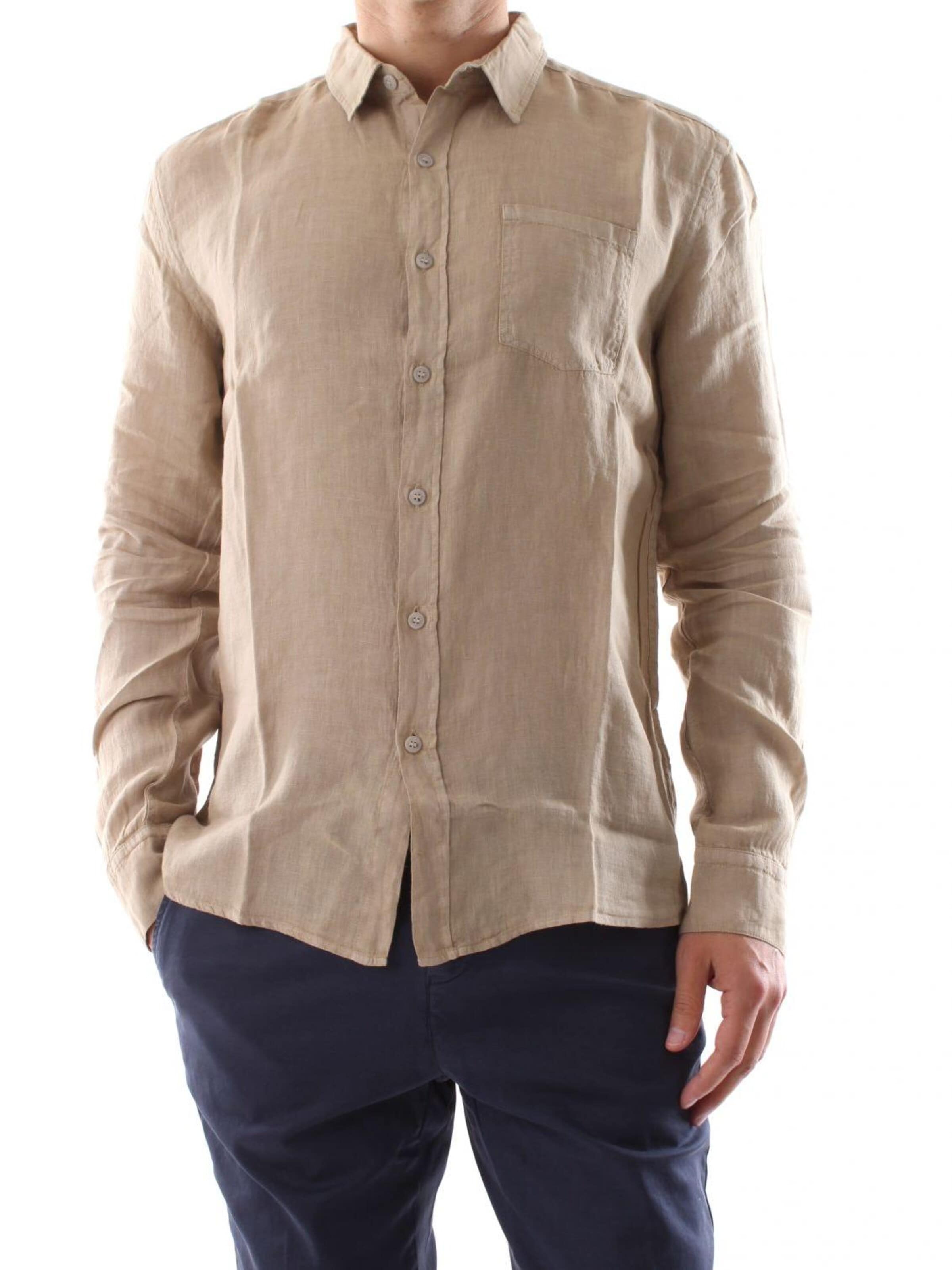 40weft Shirt in Beige: voorkant