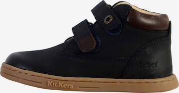 Baskets Kickers en bleu : devant