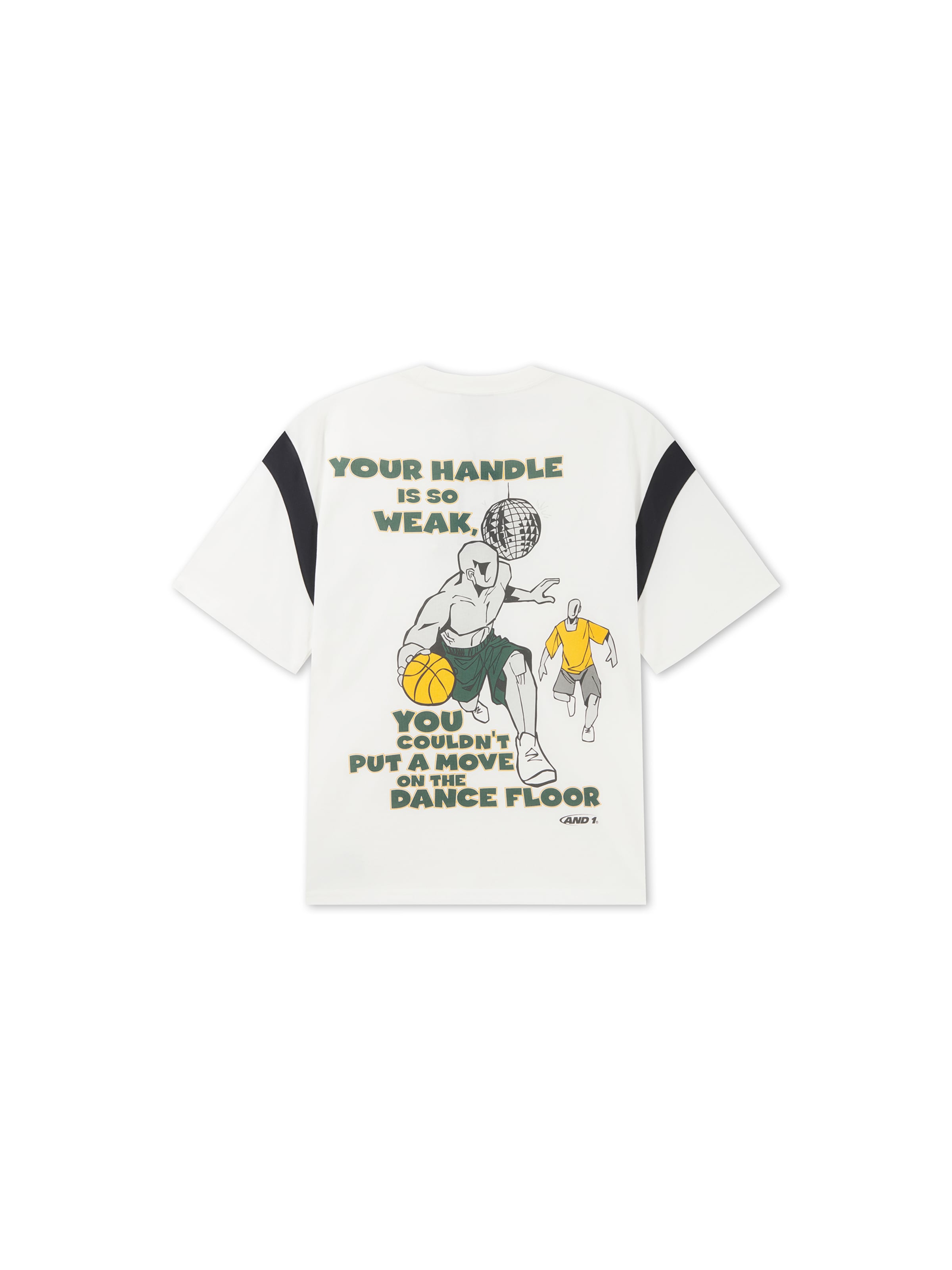 T-shirt 'Dancefloor' AND1 en blanc