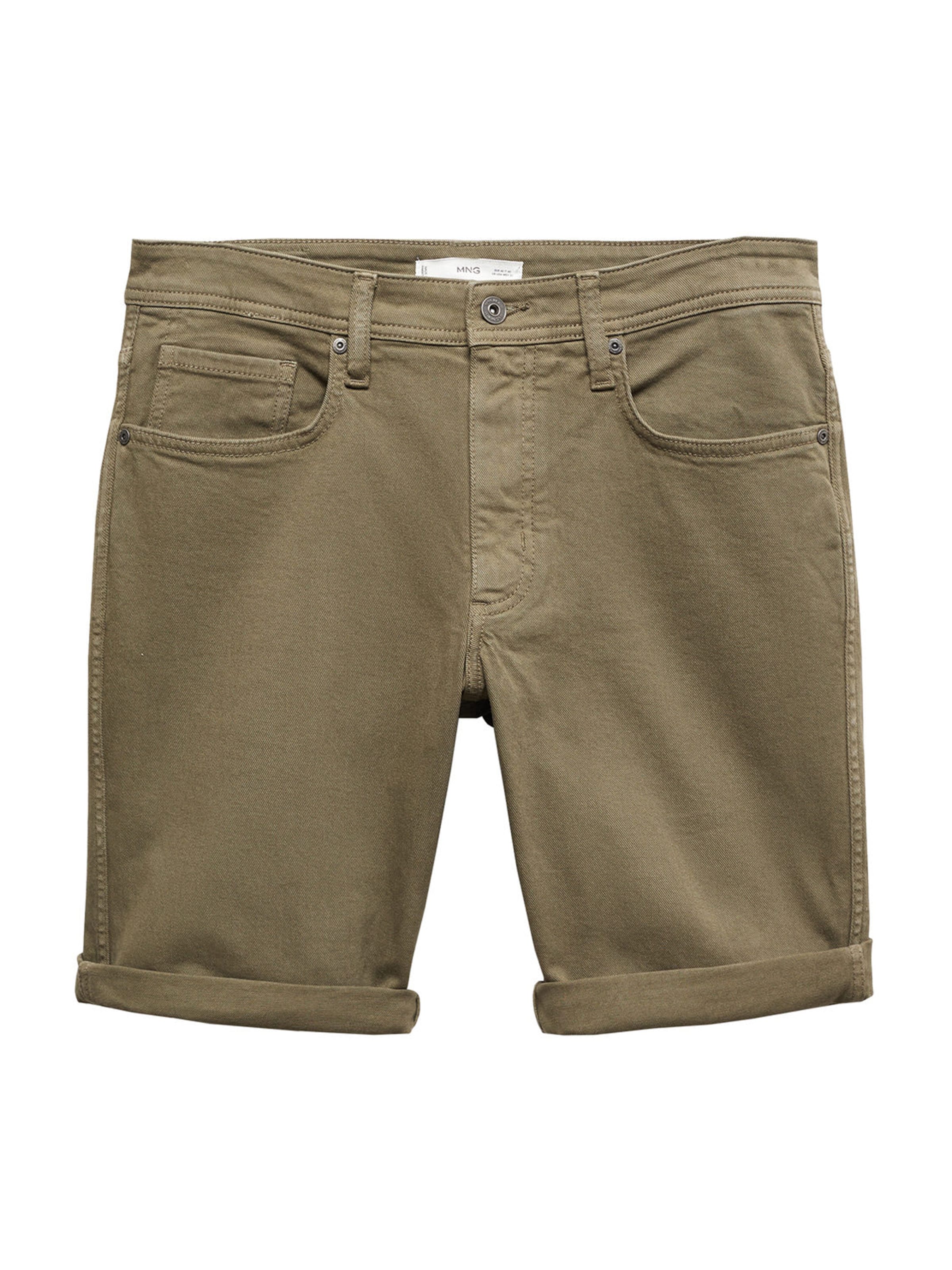 Regular Jeans 'Nepto' de la MANGO MAN pe verde: față