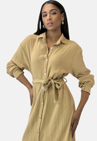 Elara Blusekjole i brun