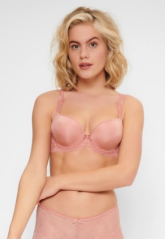 Push-up Soutien-gorge 'Gel DAILY' LingaDore en rose : devant