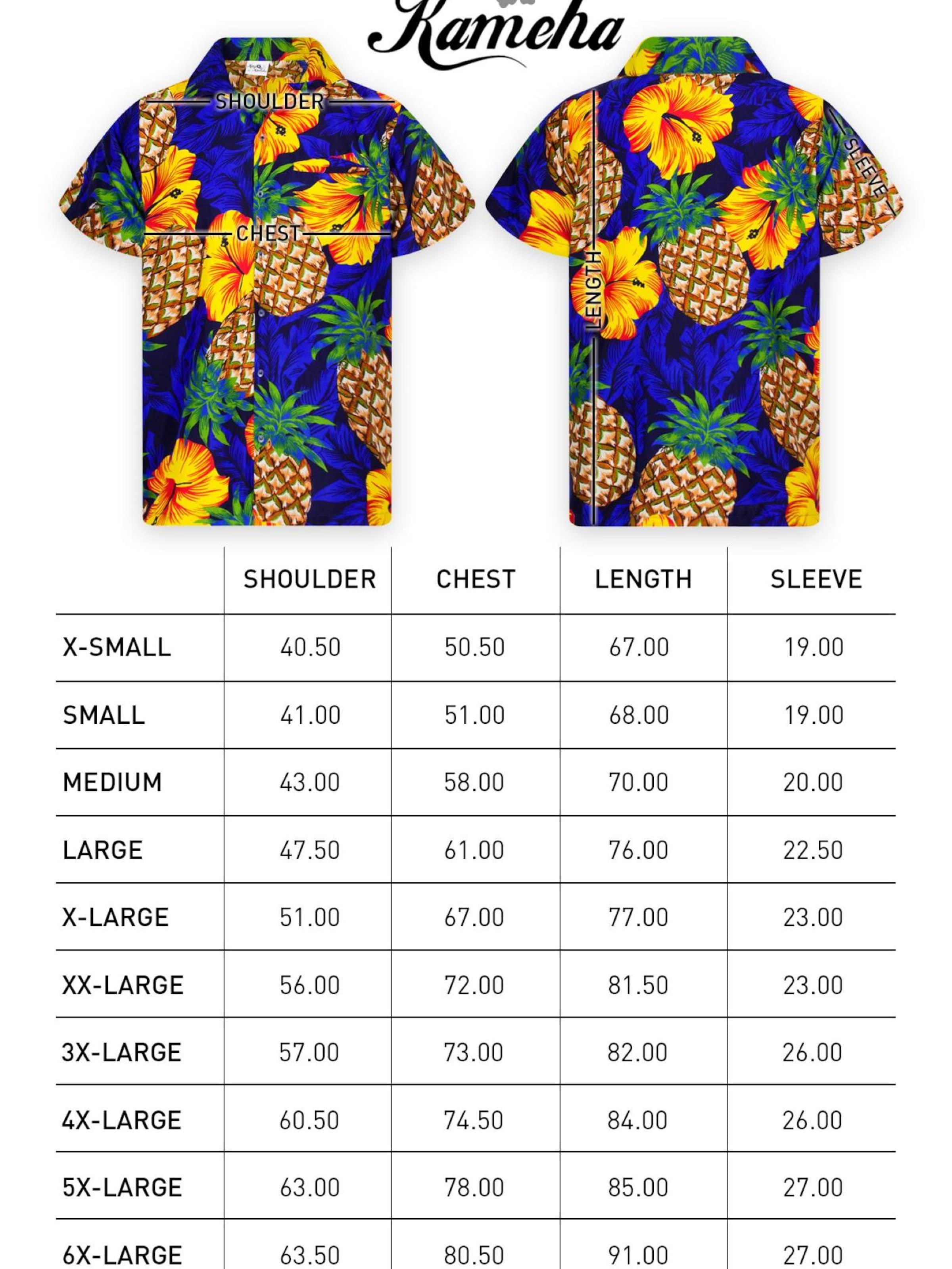 King Kameha Shirt 'Pineapple Hibiscus' in Blue