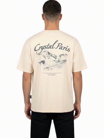 Crystal Paris Shirt 'Peace' in Wit: voorkant
