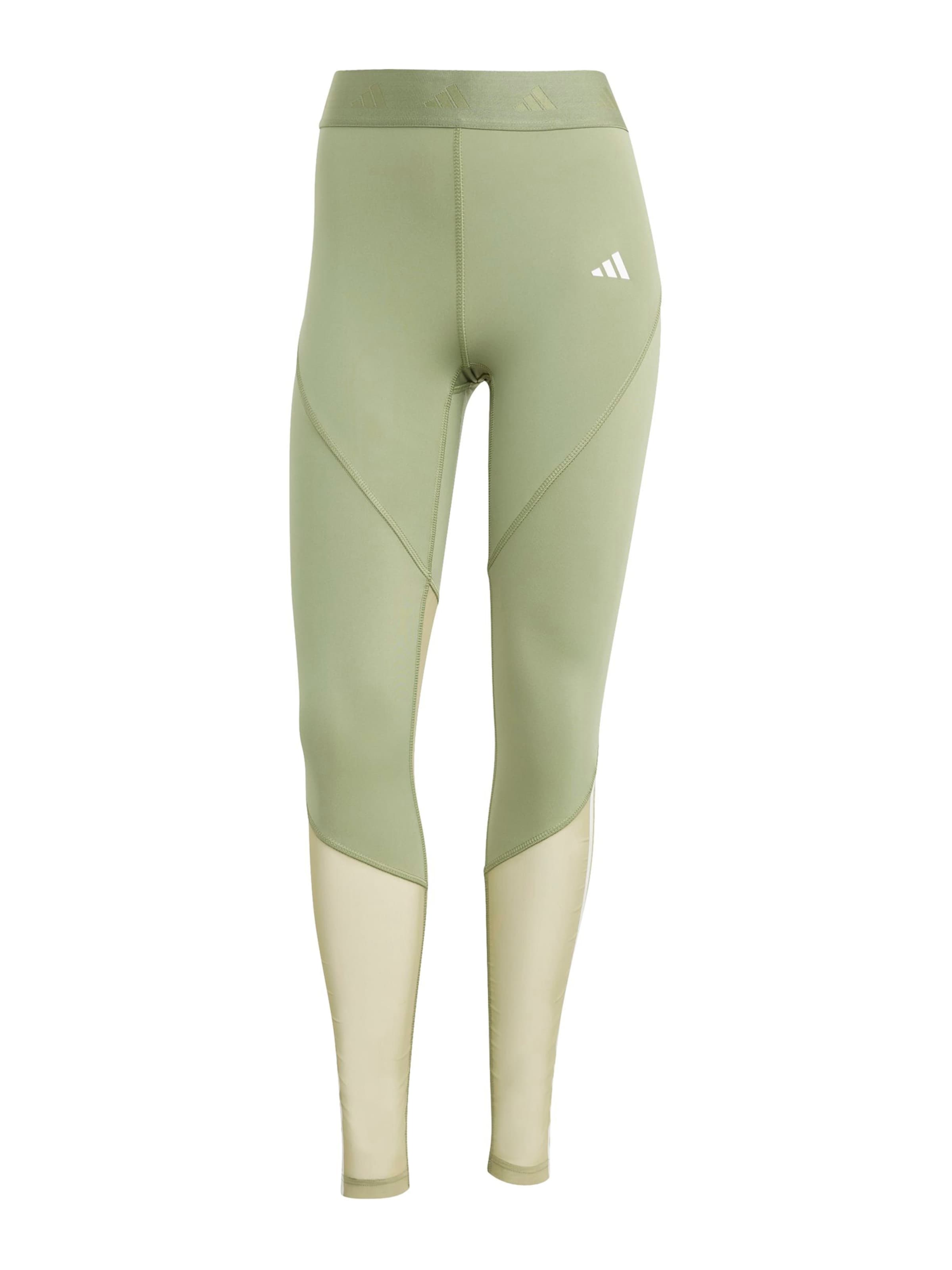 ADIDAS PERFORMANCE Skinny Sporthose 'Hyperglam' in Grün: Vorderseite