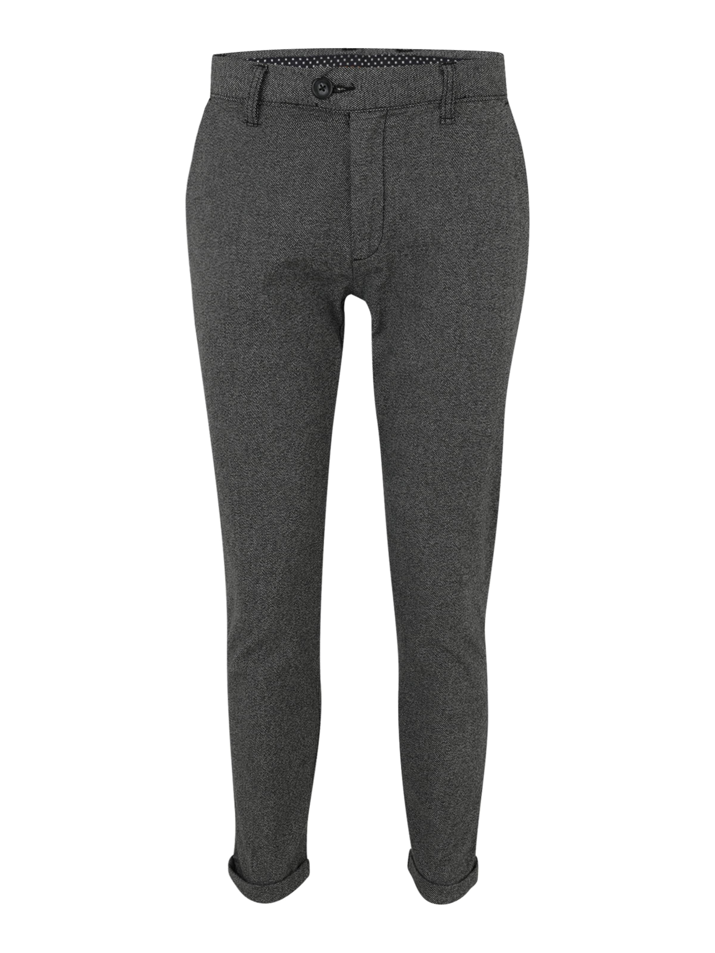 Redefined Rebel Slimfit Broek &#x27;Ercan&#x27; in Zwart: voorkant