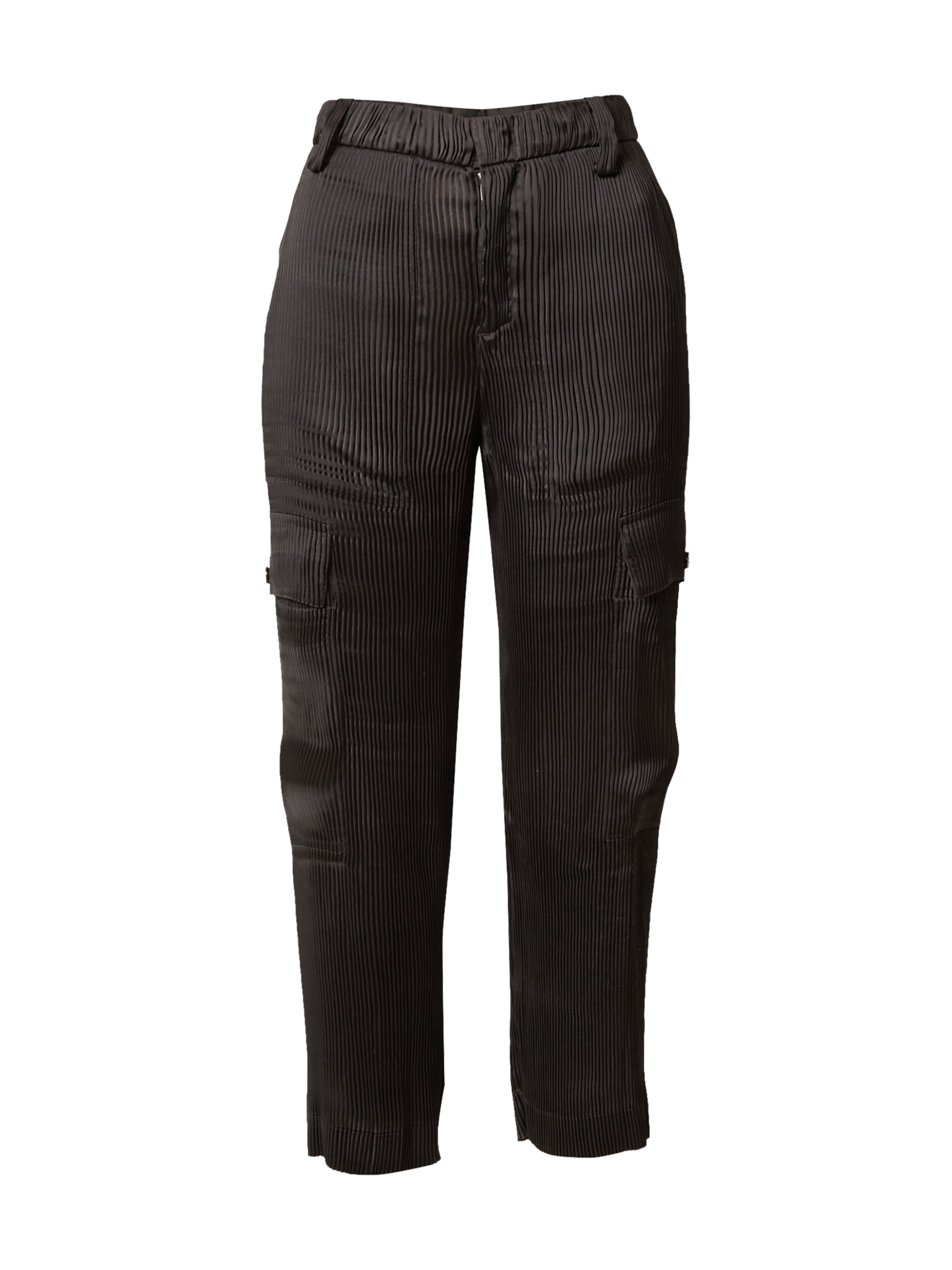 juoda JNBY Standartinis Laisvo stiliaus kelnės: priekis