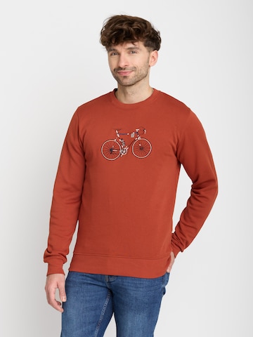 GREENBOMB Sweatshirt 'Bike Jack Simple' in Oranje: voorkant