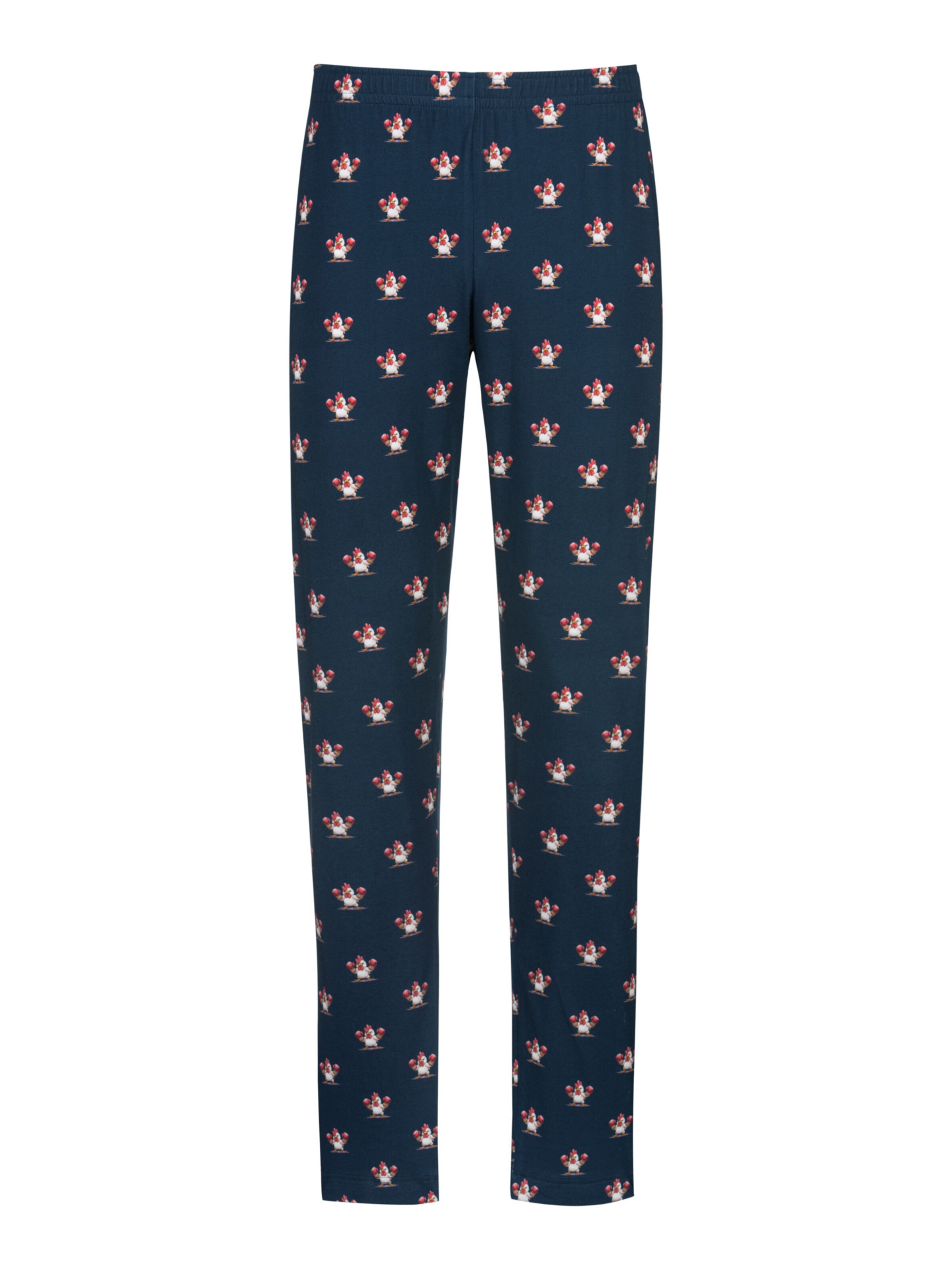 Mey Pyjamabroek 'Sporty Chicken' in Blauw: voorkant