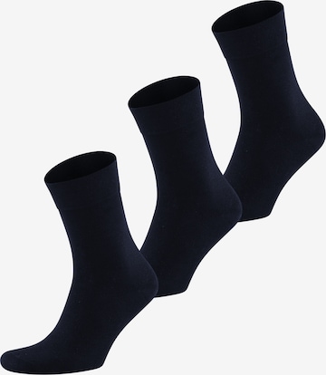 ELBEO Socks ' 3er-Pack Soft Care ' in Blue: front