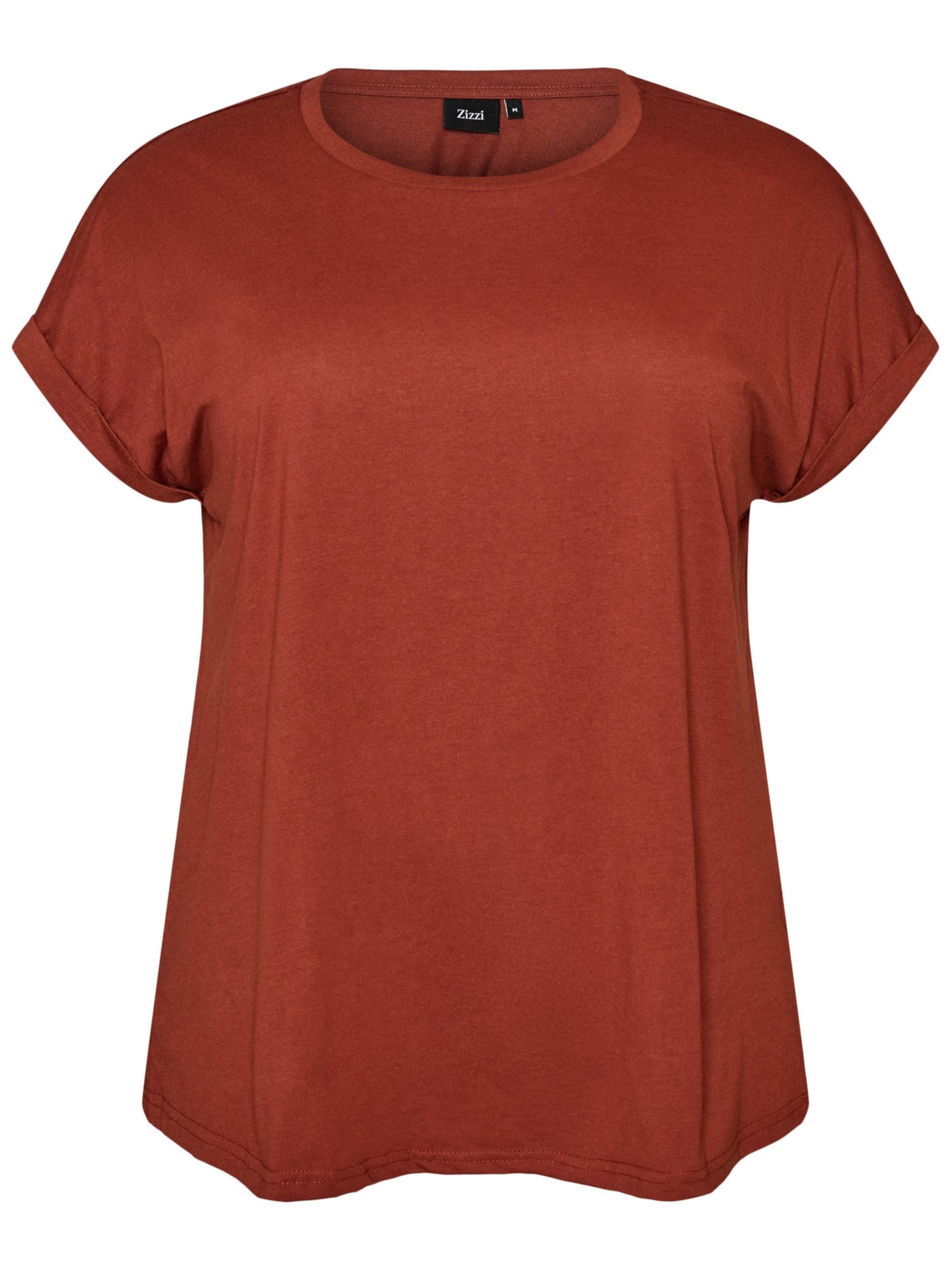 T-shirt 'Mkatja' Zizzi en marron : devant