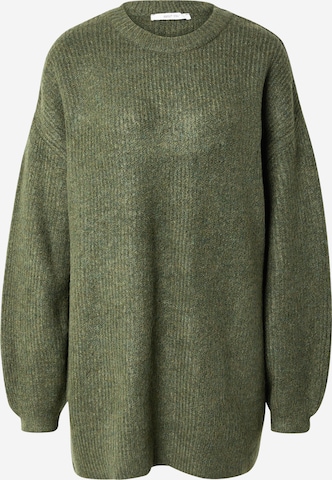 ABOUT YOU Oversized trui 'Mina' in Groen: voorkant
