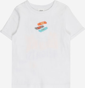 T-Shirt s.Oliver en blanc : devant