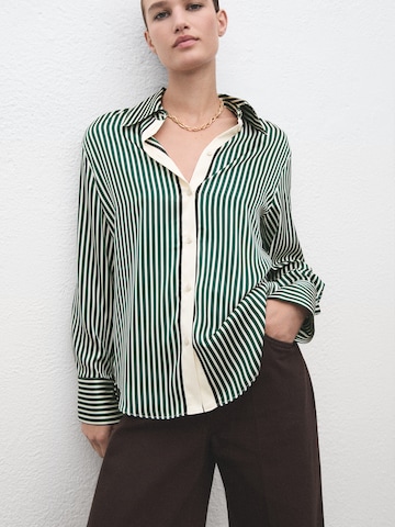 MANGO Bluse 'MARGARET' i grøn: forside