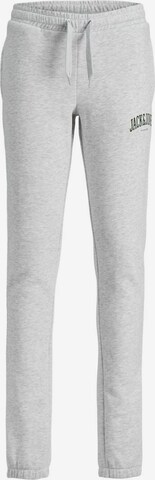 Effilé Pantalon Jack & Jones Junior en gris : devant