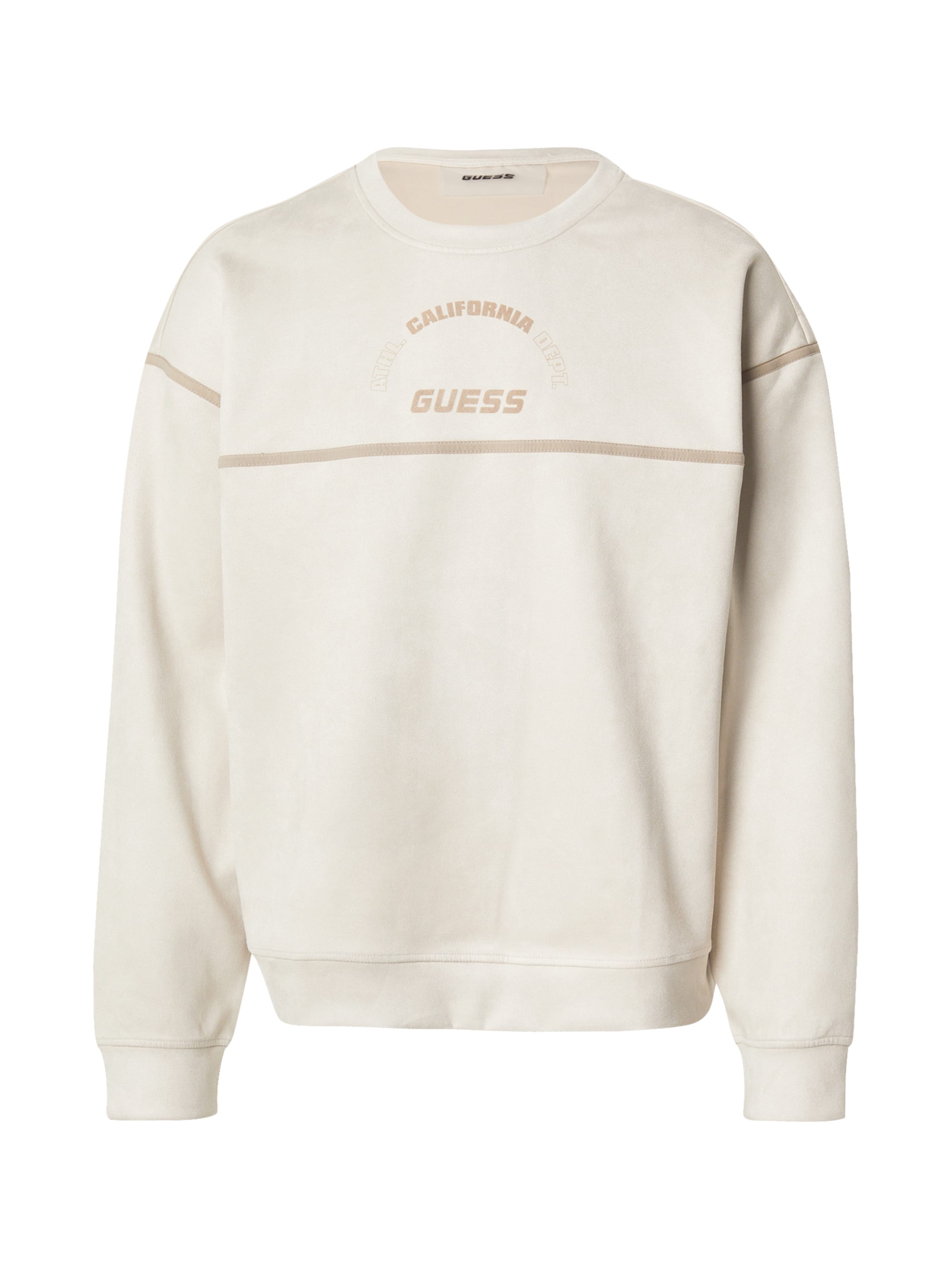 GUESS Sweatshirt 'SHIRO' in Beige: front