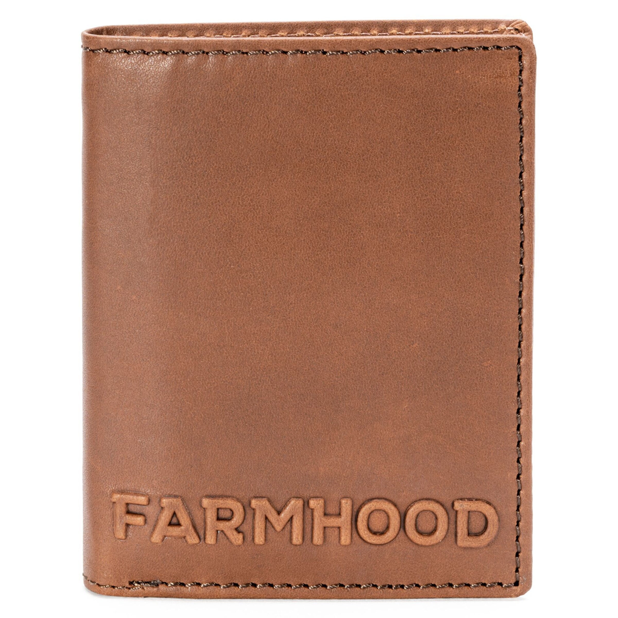 Portamonete di Farmhood in marrone: frontale