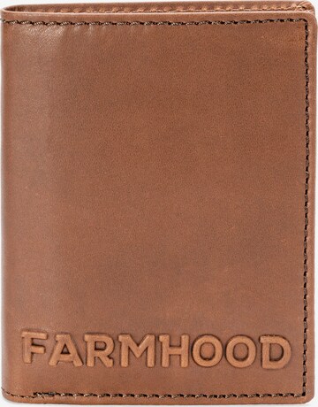 Farmhood Wallet in Brown: front