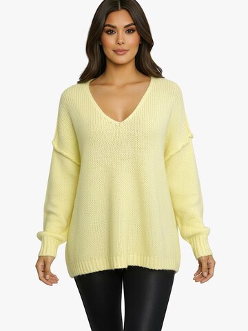 Worldclassca Oversized Sweater in Yellow: front