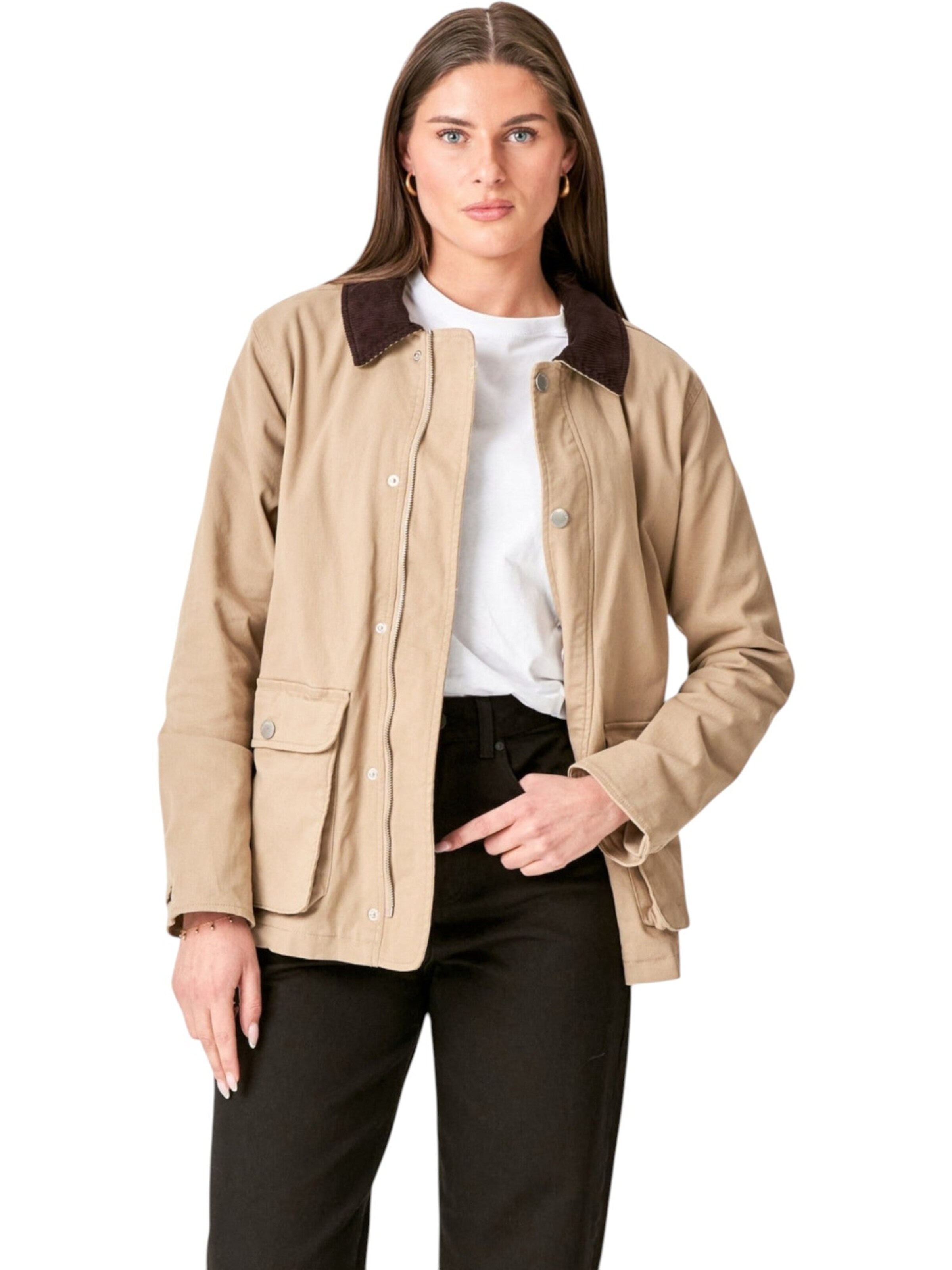 TEESHOPPEN Between-Season Jacket in Beige