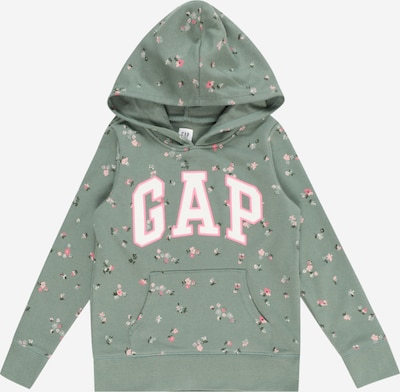 GAP Sweatshirt in grün / dunkelgrün / pink / weiß, Produktansicht