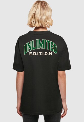 Maglia extra large 'Unlimited Edition' di Merchcode in nero