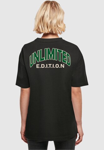 Merchcode Oversized shirt 'Unlimited Edition' in Zwart