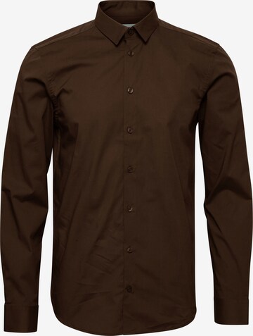 Casual Friday Business Shirt 'VIGGO' in Brown: front