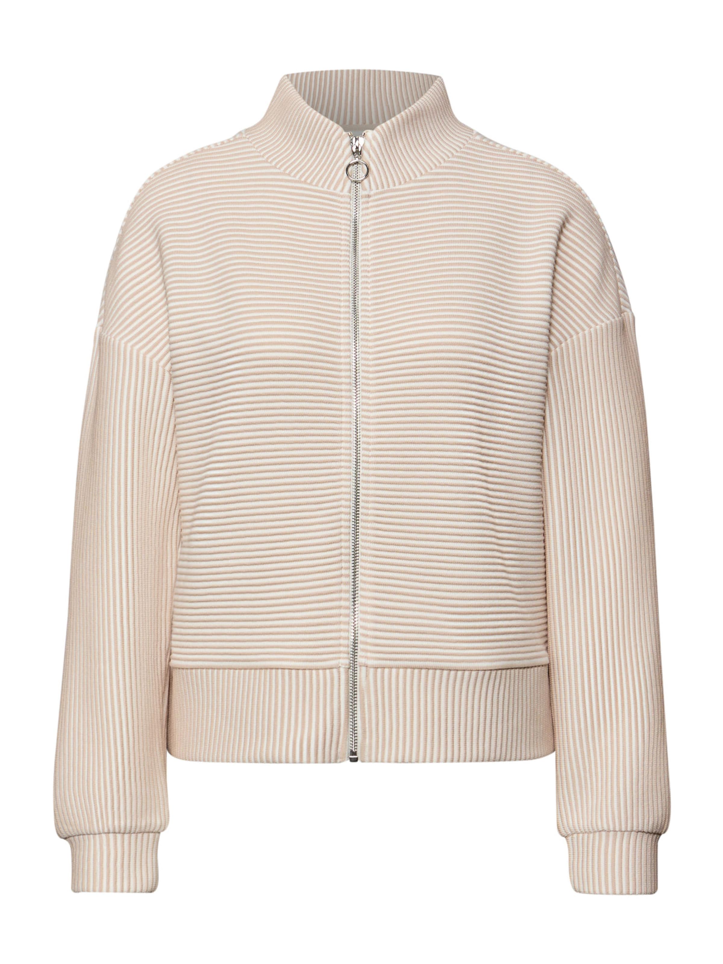 Veste de survêtement STREET ONE en beige : devant