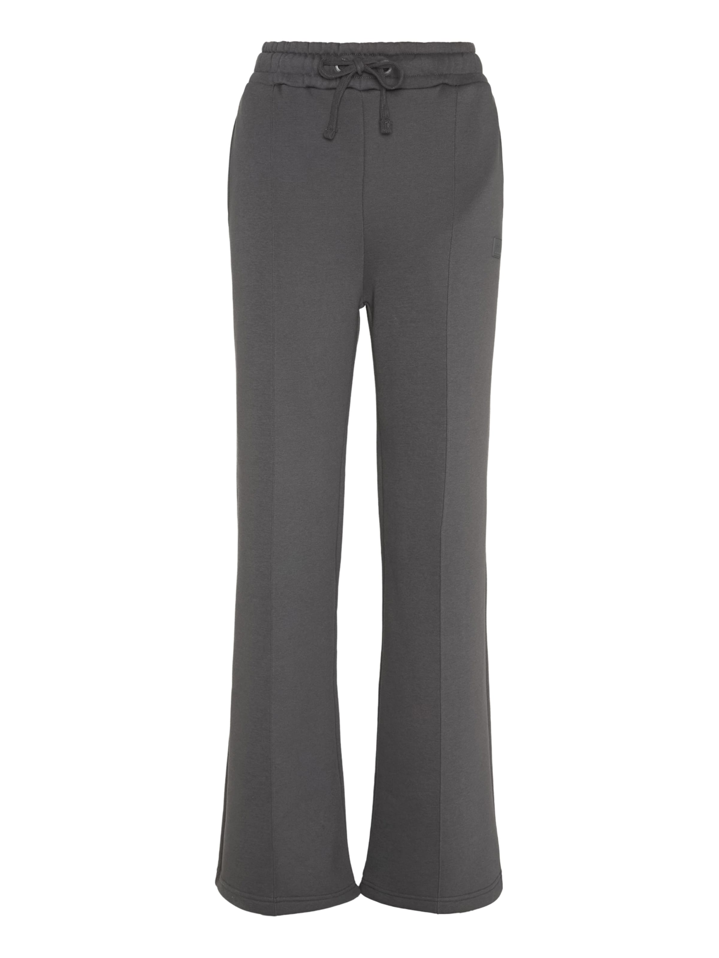 ALPHA INDUSTRIES - Pierna ancha Pantalón en gris: frente