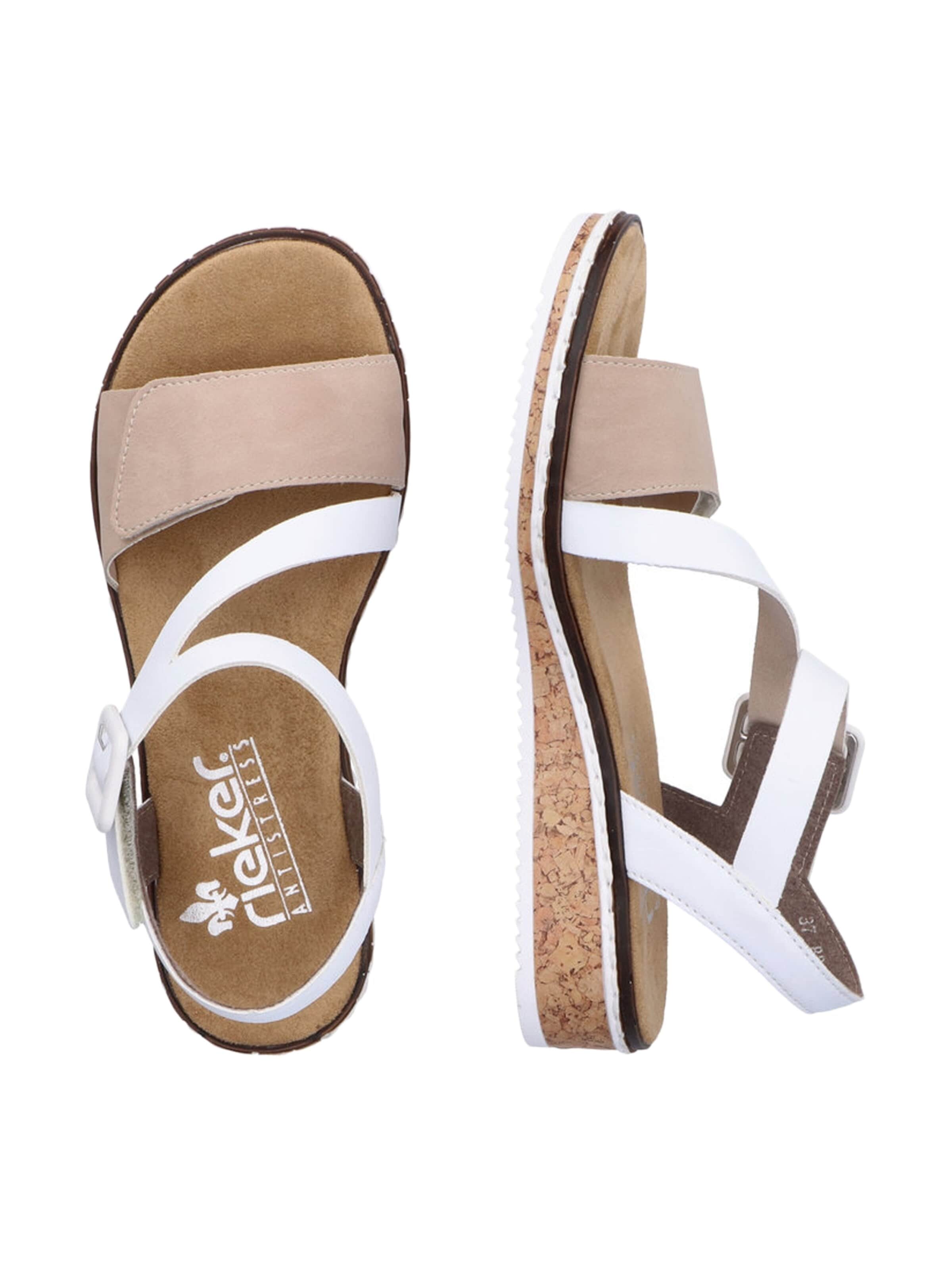 Rieker - Sandalias 'Sandalen mit Klettverschluss Montreux' en blanco