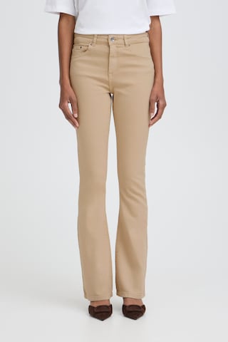 b.young Bootcut Jeans 'BYLola' in Beige: voorkant
