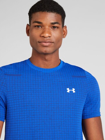 UNDER ARMOURTehnička sportska majica 'Grid' - plava boja