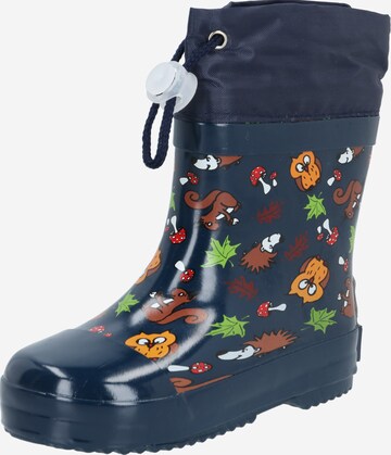 Bottes en caoutchouc PLAYSHOES en bleu : devant