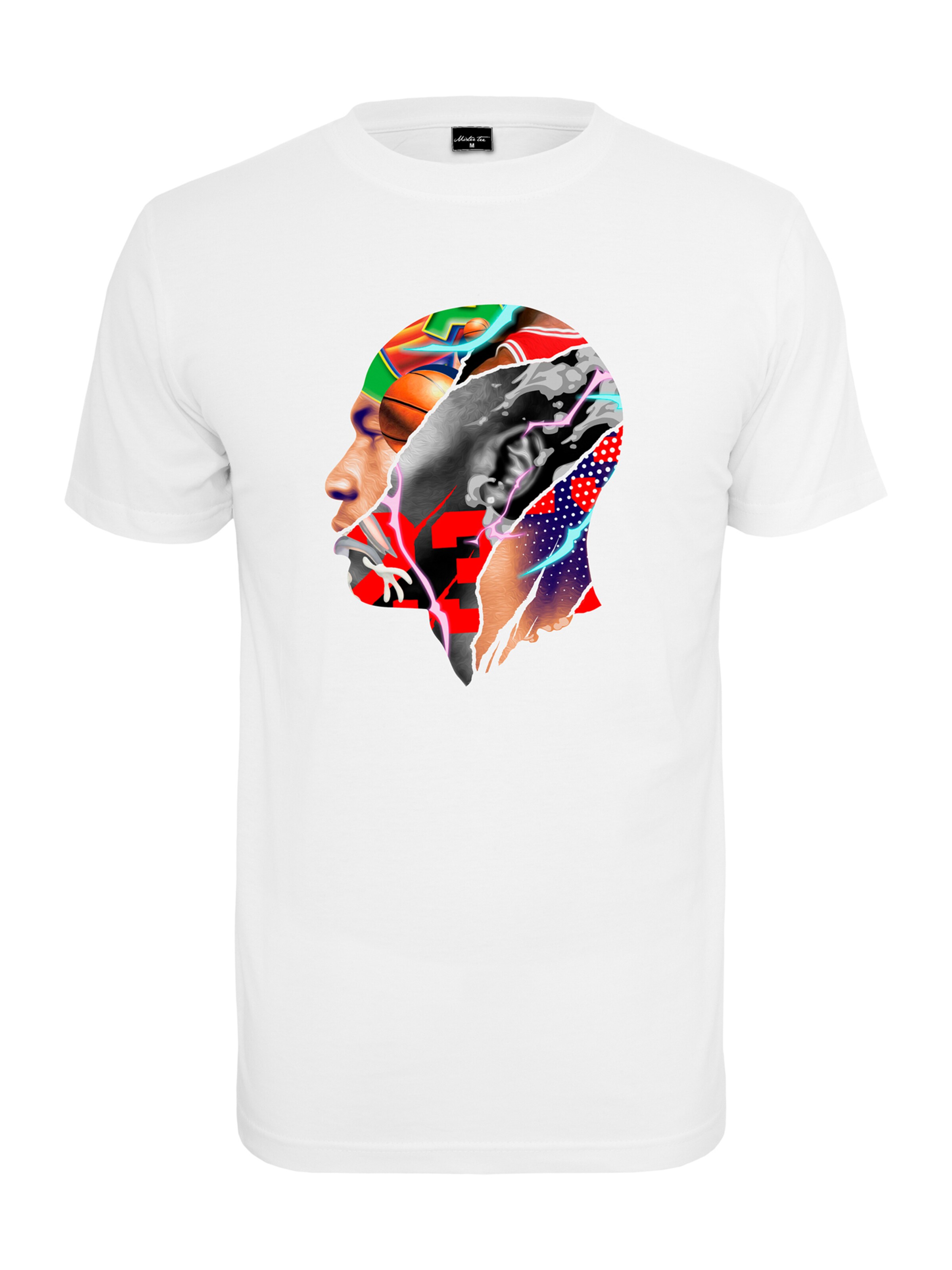 T-Shirt 'Legend Head' Mister Tee en blanc : devant
