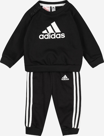 ADIDAS SPORTSWEAR Skinny Tracksuit 'Badge Of Sport French Terry' in Black: front