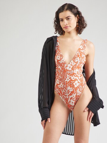 Tommy Hilfiger Underwear Triangle Swimsuit in Orange: front