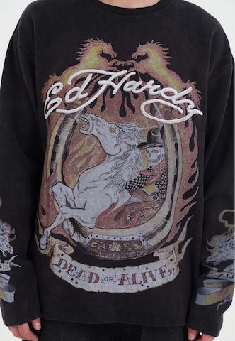 Ed Hardy T-Shirt in Schwarz