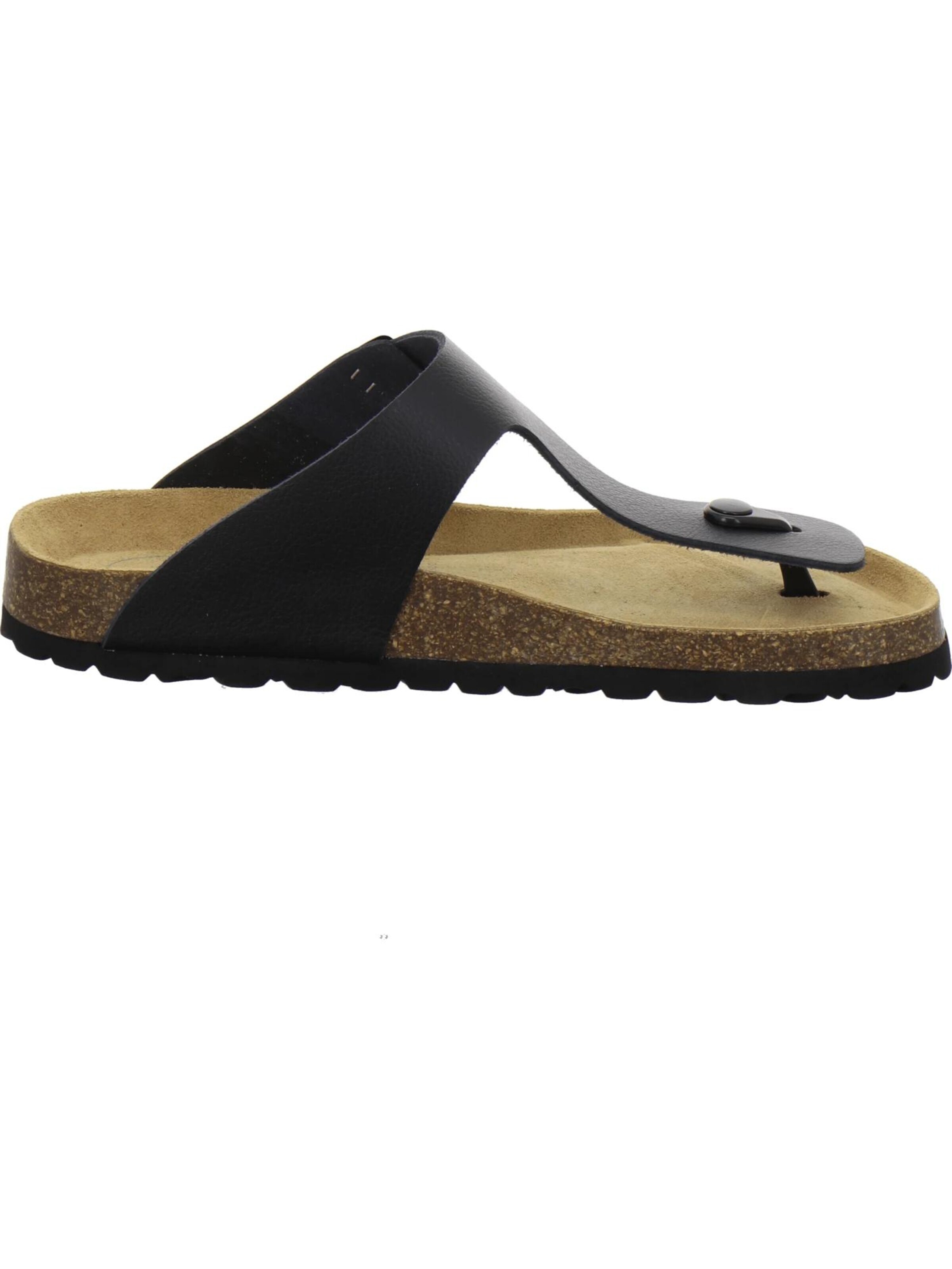 Sandales 'Zehensteg Sandalen Herren schwarz Leder' AFS-Schuhe en noir