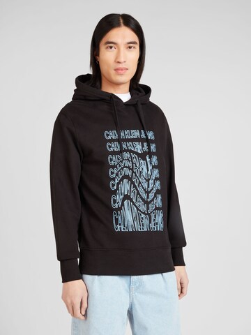 Calvin Klein Jeans Regular Sweatshirt in Black: front