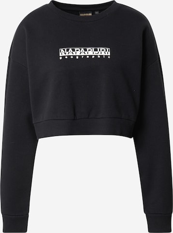 NAPAPIJRI Sweatshirt in Black: front