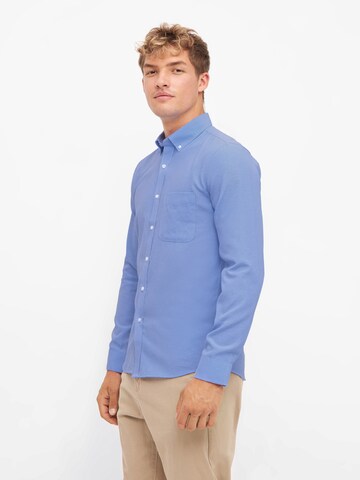 TOOche Regular Fit Hemd 'Sea Breeze' in Blau